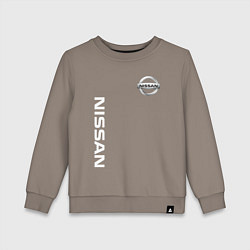 Свитшот хлопковый детский NISSAN, цвет: утренний латте