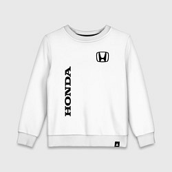 Свитшот хлопковый детский HONDA, цвет: белый