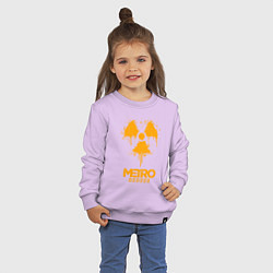 Свитшот хлопковый детский METRO EXODUS, цвет: лаванда — фото 2