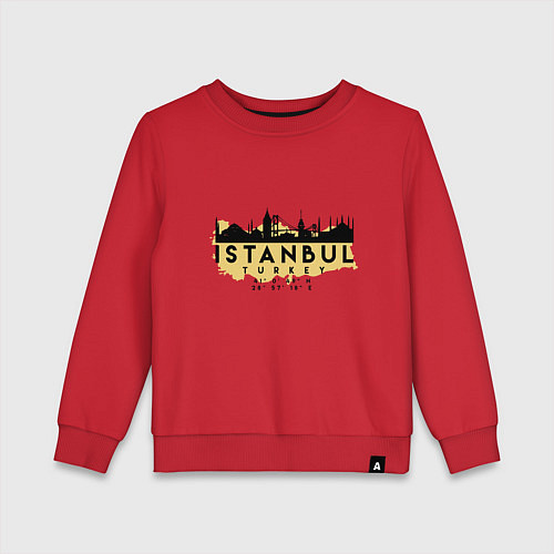 Детский свитшот Стамбул - Турция / Красный – фото 1