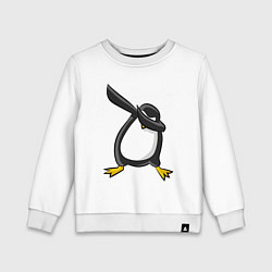 Свитшот хлопковый детский DAB Pinguin, цвет: белый