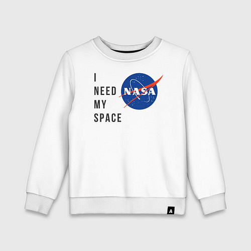 Детский свитшот Nasa i need my space / Белый – фото 1