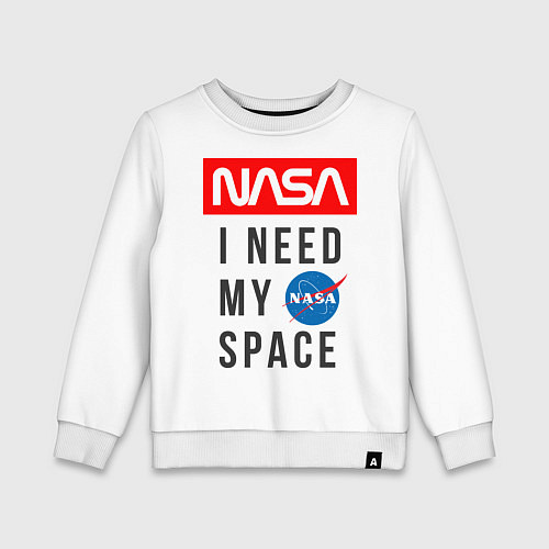 Детский свитшот Nasa i need my space / Белый – фото 1