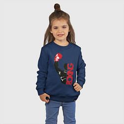 Свитшот хлопковый детский Boxing, цвет: тёмно-синий — фото 2