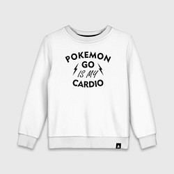 Детский свитшот Pokemon go is my Cardio