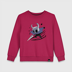 Свитшот хлопковый детский Hollow Knight, цвет: маджента