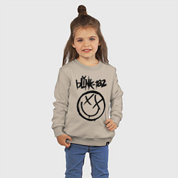 Свитшот хлопковый детский BLINK-182, цвет: миндальный — фото 2