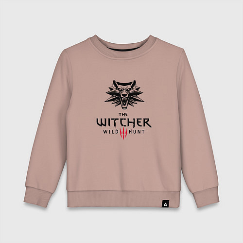 Детский свитшот THE WITCHER 3:WILD HUNT / Пыльно-розовый – фото 1