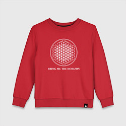 Свитшот хлопковый детский BRING ME THE HORIZON, цвет: красный