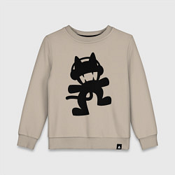 Свитшот хлопковый детский MONSTERCAT, цвет: миндальный