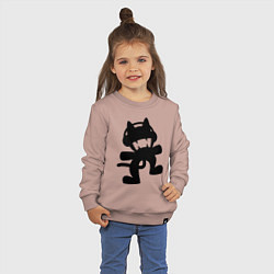 Свитшот хлопковый детский MONSTERCAT, цвет: пыльно-розовый — фото 2