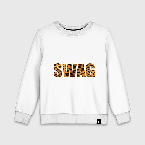 Детский свитшот SWAG Leopard / Белый – фото 1