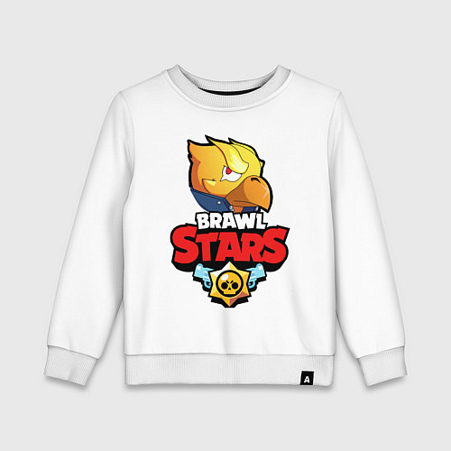 Детский свитшот BRAWL STARS CROW PHOENIX / Белый – фото 1