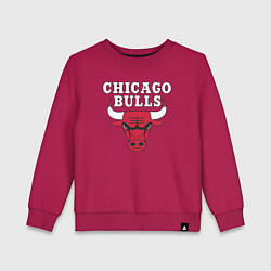 Свитшот хлопковый детский CHICAGO BULLS, цвет: маджента