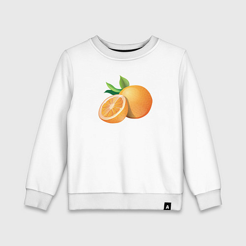 Детский свитшот Апельсины / Белый – фото 1