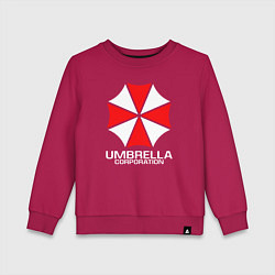 Свитшот хлопковый детский UMBRELLA CORP, цвет: маджента