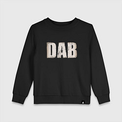 Свитшот хлопковый детский DAB, цвет: черный