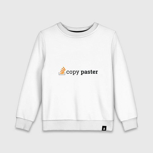 Детский свитшот Работа программиста / Белый – фото 1
