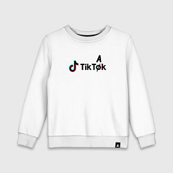 Свитшот хлопковый детский TikTak, цвет: белый