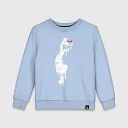 Свитшот хлопковый детский Monokuma paint, цвет: мягкое небо