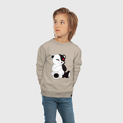 Свитшот хлопковый детский Monokuma, цвет: миндальный — фото 2