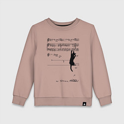 Детский свитшот Music cat