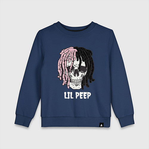 Детский свитшот Lil Peep / Тёмно-синий – фото 1