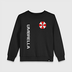 Свитшот хлопковый детский UMBRELLA CORP, цвет: черный