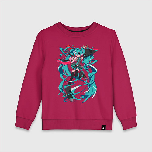 Детский свитшот Hatsune Miku Expo / Маджента – фото 1