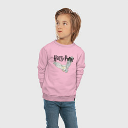 Свитшот хлопковый детский Гарри Поттер: Букля, цвет: светло-розовый — фото 2