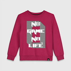 Свитшот хлопковый детский No Game No Life Zero, цвет: маджента