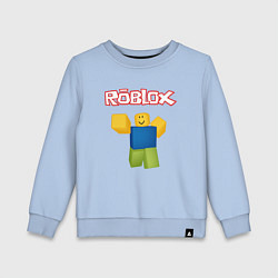 Свитшот хлопковый детский ROBLOX, цвет: мягкое небо