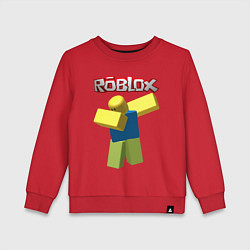 Свитшот хлопковый детский Roblox Dab, цвет: красный