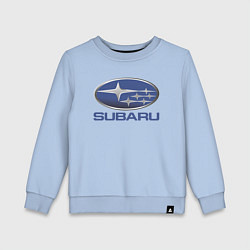 Свитшот хлопковый детский SUBARU, цвет: мягкое небо