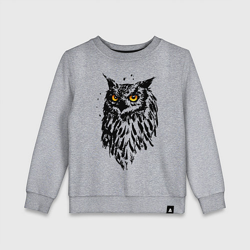 Детский свитшот Сова / Меланж – фото 1