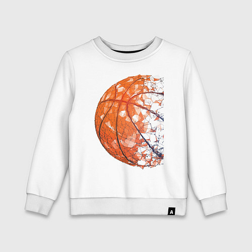 Детский свитшот BasketBall Style / Белый – фото 1