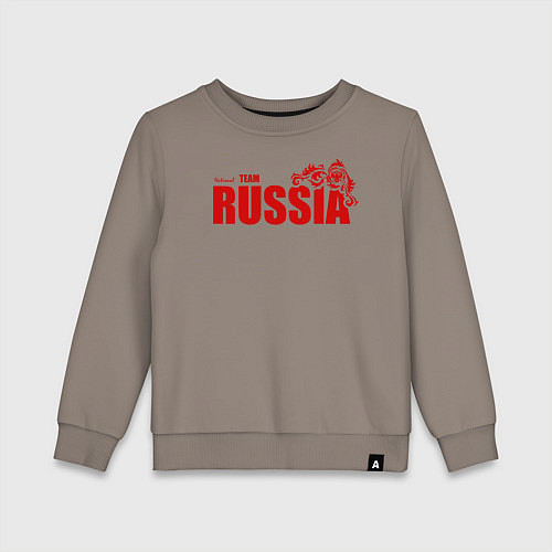 Детский свитшот Russia / Утренний латте – фото 1