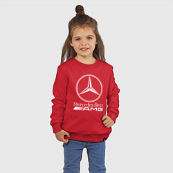 Свитшот хлопковый детский MERCEDES-BENZ AMG, цвет: красный — фото 2
