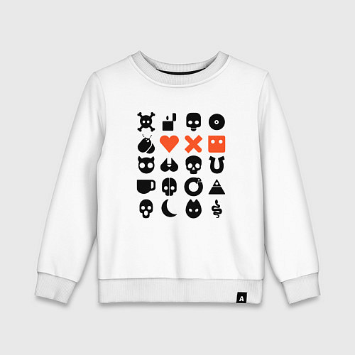 Детский свитшот LOVE DEATH ROBOTS LDR / Белый – фото 1