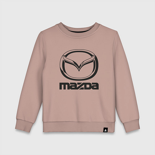 Детский свитшот MAZDA LOGO / Пыльно-розовый – фото 1