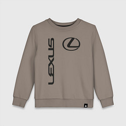 Свитшот хлопковый детский LEXUS, цвет: утренний латте