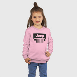 Свитшот хлопковый детский I'm Jeep, цвет: светло-розовый — фото 2