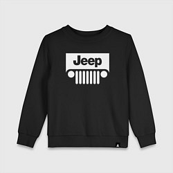 Свитшот хлопковый детский Jeep, цвет: черный