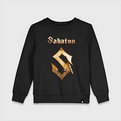 Свитшот хлопковый детский SABATON, цвет: черный