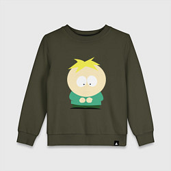 Свитшот хлопковый детский South Park Баттерс, цвет: хаки