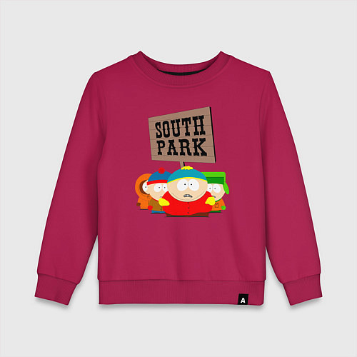 Детский свитшот ЮЖНЫЙ ПАРК / Маджента – фото 1