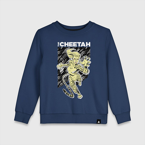 Детский свитшот The Cheetah / Тёмно-синий – фото 1
