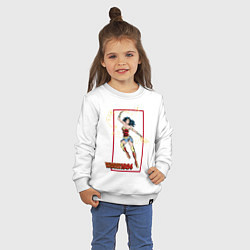 Свитшот хлопковый детский Wonder Woman 1984, цвет: белый — фото 2