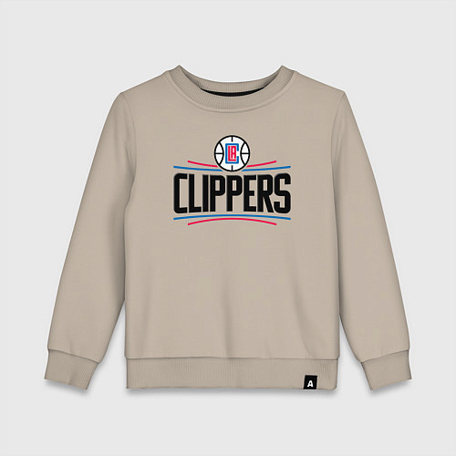 Детский свитшот Los Angeles Clippers 1 / Миндальный – фото 1