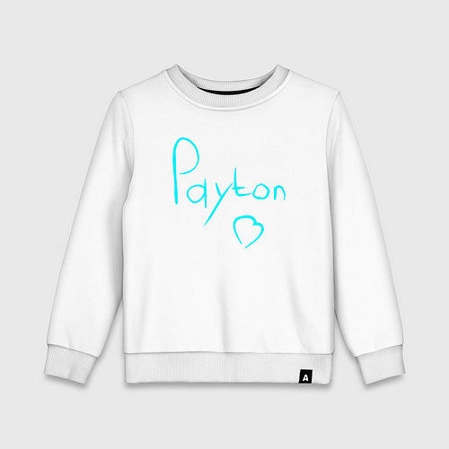 Детский свитшот PAYTON LOVE / Белый – фото 1